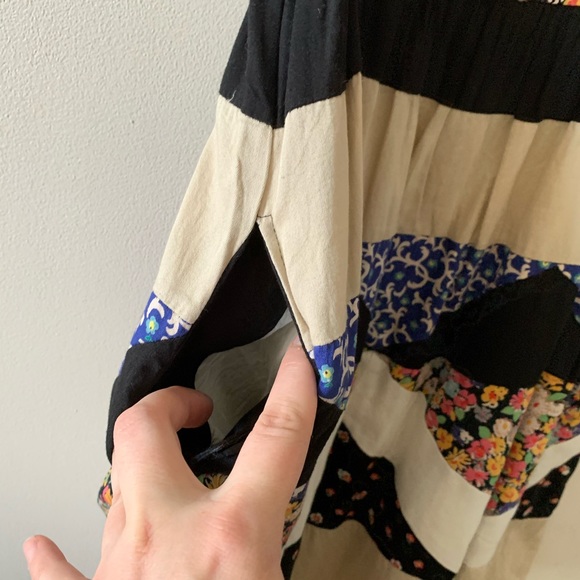 Anthropologie patchwork quilt full skirt dress (gg - Picture 5 of 10